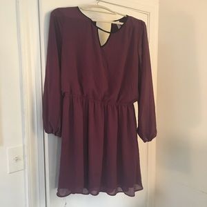 XXL TUNIC LONG SLEEVE DRESS PURPLE 🔥